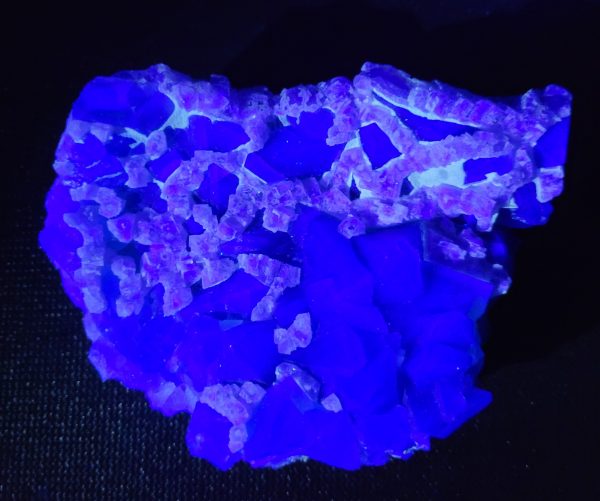 1.68-LB-Fluorescent-Blue-green-Fluorite-Octahedral-Granule-Crystals
