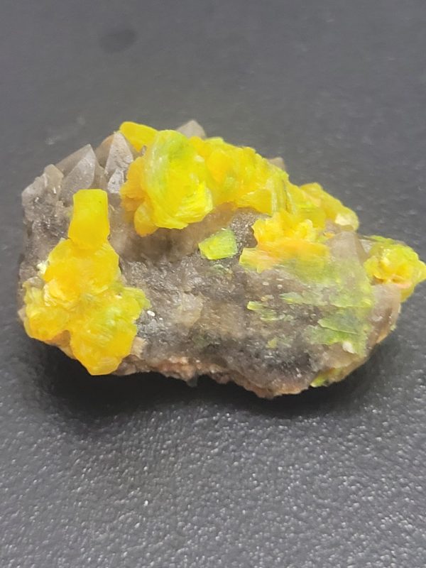 Meta-autunite Crystals, on Matrix Shandong Province China