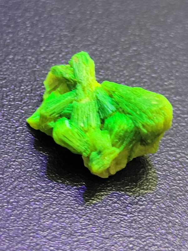 Autunite, Fluorescent Uranium Ore Specimen 1.3g Shandong Provence P.R.C.