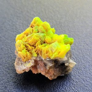 4.6g Autunite / Meta-autunite on Matrix Shandong Province China, Fluorescent Uranium Ore