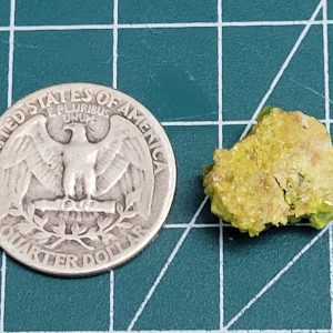 3g Lamellar Autunite Crystal, Stabilized- Fluorescent Uranium Ore - China