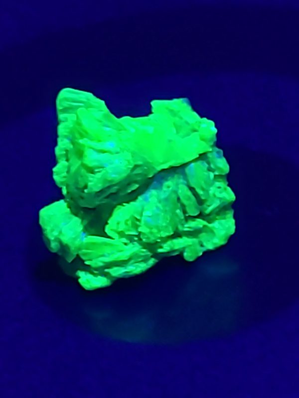 Stabilized Autunite Crystal - Fluorescent Uranium Ore, Beta Particle (β) Source