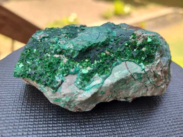 Torbernite / Meta-torbernite on Matrix Margabal Mine - Fluorescent Uranium Ore