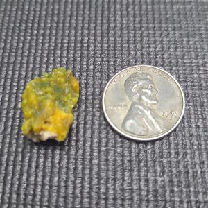 2.2g Autunite / Meta-autunite on Matrix Shandong Province China, Fluorescent Uranium Ore