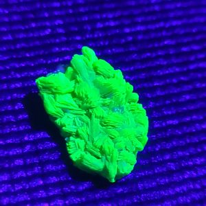 2.2g Autunite / Meta-autunite on Matrix Shandong Province China, Fluorescent Uranium Ore