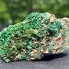 Torbernite on Matrix - Musonoi Mine, Haut-Katanga DRC