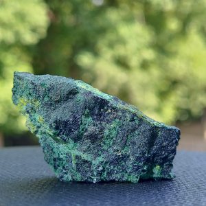 yellow Guilleminite Crystals on green Matrix - Haut-Katanga, Congo