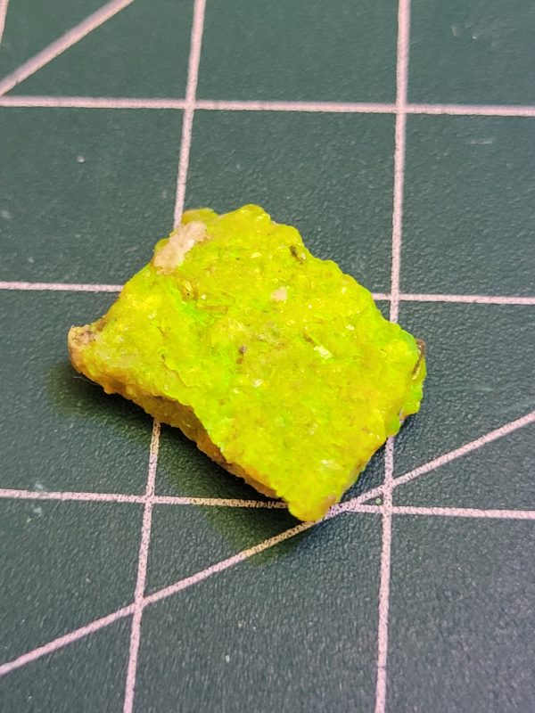 1.7g Autunite / Meta-Autunite Crystal, Stabilized- Fluorescent Uranium Ore - China
