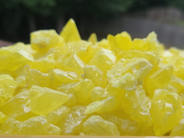 Sulfur Crystals, Synthetic Periodic Table Element by the Ounce