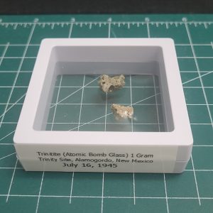 Trinitite (Atomic Bomb Glass) 1-Gram Trinity Site, Alamogordo, New Mexico. July 16, 1945