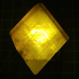 Translucent Amber Trapezoidal Radian Barite Crystal