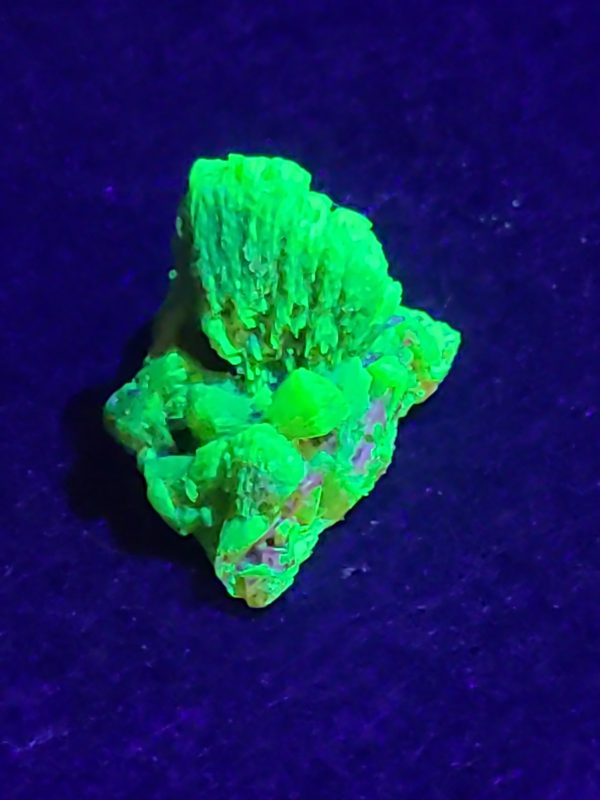 2g Lamellar Autunite Crystal - Stabilized - Fluorescent Uranium Ore Specimen - P.R.C.