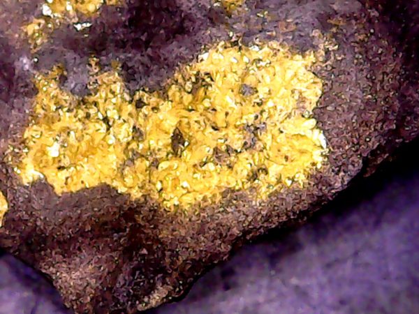Tyuyamunite on Matrix - Ridenour Mine Prospect, Canyon Mining District, Arizona - Uranium Ore