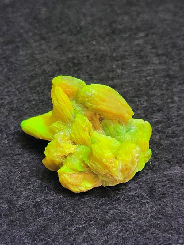 Meta-autunite Crystal on Matrix 5g- Stabilized - Fluorescent Uranium Ore Specimen - China