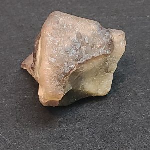 Amber Trapezoidal Radian Barite Crystal on Fluorescent Barite Matrix - Guizhou, China