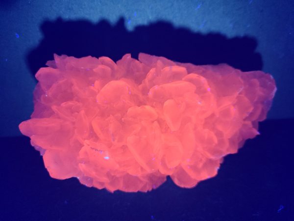 Fluorescent Pink Calcite Flower Specimen 325 grams - China