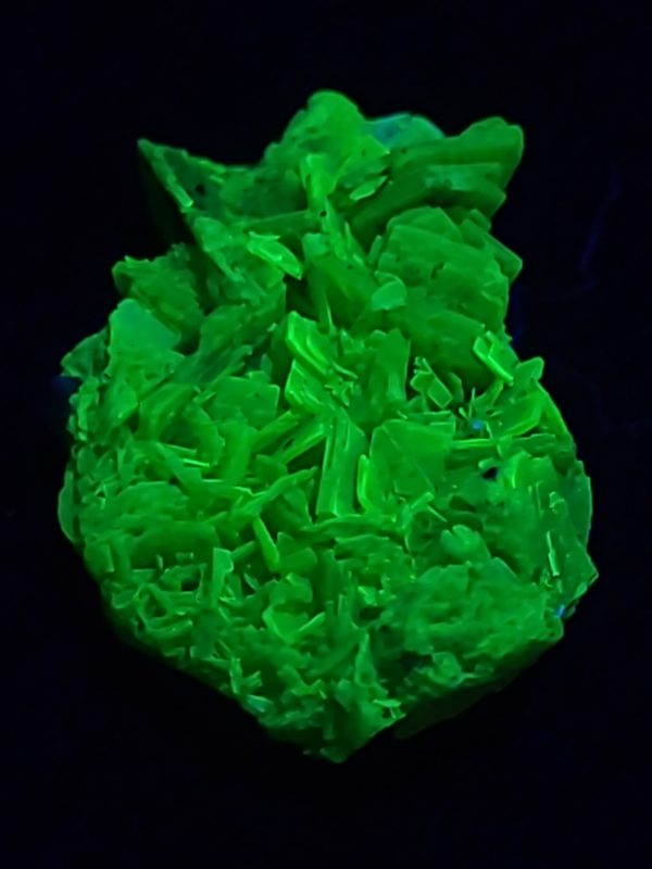 Autunite / Meta-Autunite Crystal, Stabilized- Fluorescent Uranium Ore, 1.1 Grams - China