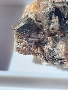 Crystolite Zircon Crystal on Matrix- Monmouth Township, Ontario Canada