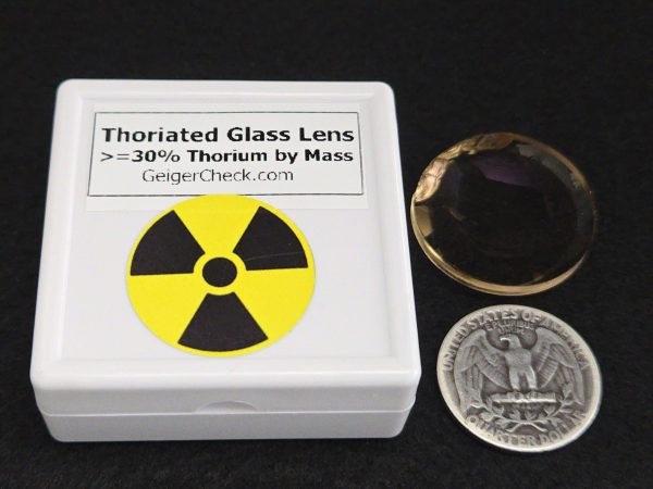 Thoriated Glass Lens from Vintage Kodak Projector - Thorium-232