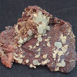 Adamite Crystals with Austinite on Matrix Ojuela Mine, Mexico