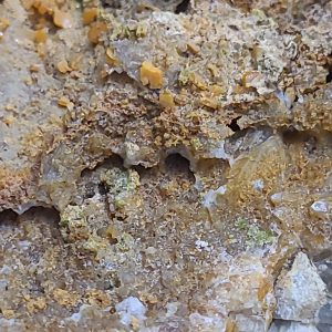 Wulfenite on Matrix with Pyromorphite - Loudville Mines, MA