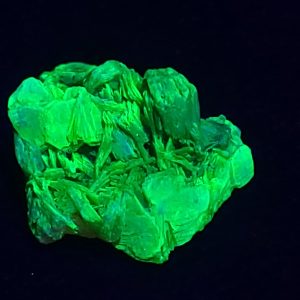Autunite / Meta-autunite Crystal Fluorescent Uranium Ore Specimen - Stabilized - 2.6 Grams