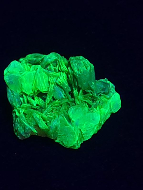 Autunite / Meta-autunite Crystal Fluorescent Uranium Ore Specimen - Stabilized - 2.6 Grams