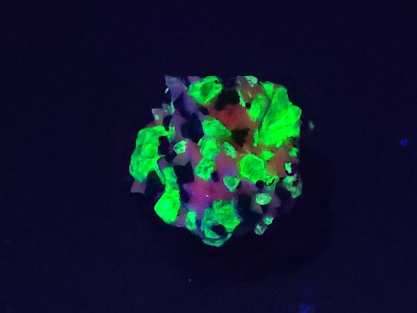 Willemite, Calcite & Franklinite Fluorescent Mineral Sterling Hill NJ