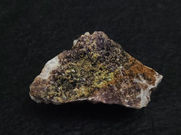 Tyuyamunite Crystals with Fluorite on Matrix - Uranium Ore - China