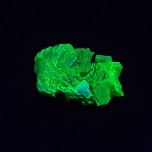 Autunite / Meta-Autunite Crystal, Stabilized- Fluorescent Uranium Ore - China - 1.9 Grams