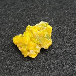 Autunite / Meta-Autunite Crystal, Stabilized- Fluorescent Uranium Ore - China - 1.7 Grams