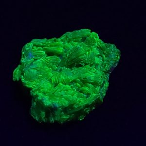 Autunite / Meta-Autunite Crystal, Stabilized- Fluorescent Uranium Ore - China - 2.9 Grams