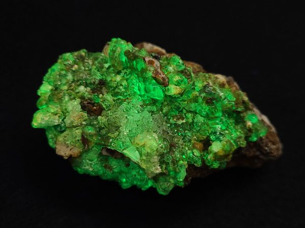 Botryoidal Hyalite Opal Haiweeite Goethite and Feldspar