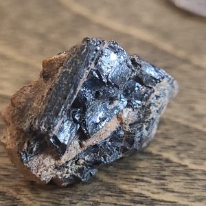 Samarskite-(y) on Matrix - Uranium, Thorium, & Uranium Ore - North Carolina