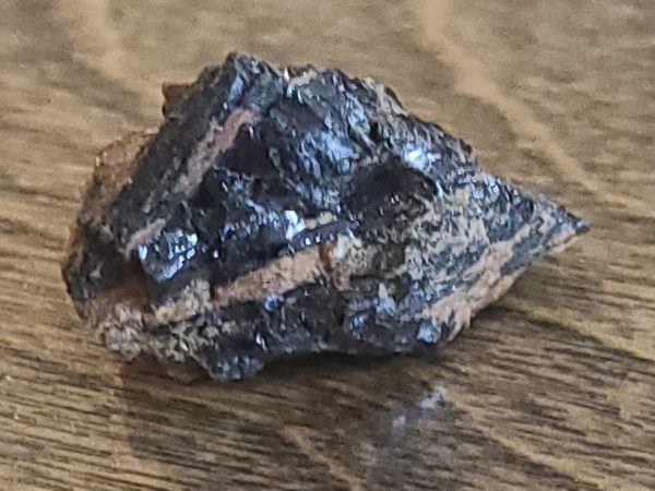Samarskite-(y) on Matrix - Uranium, Thorium, & Uranium Ore - North Carolina