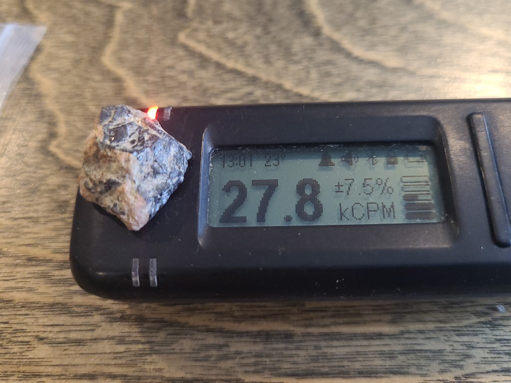 Samarskite-(y) Crystals- Uranium, Thorium, & Uranium Ore - North Carolina USA