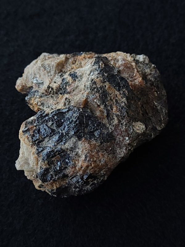 Samarskite-(y) in Matrix - Uranium, Thorium, & Uranium Ore - North Carolina