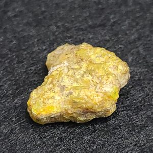 Autunite / Meta-Autunite Crystal, Stabilized- Fluorescent Uranium Ore - China - 1.7 Grams