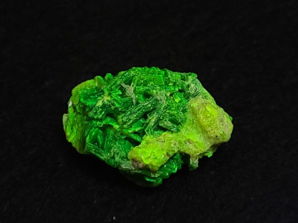 Autunite / Meta-Autunite Crystal, Stabilized- Fluorescent Uranium Ore - China - 2.6 Grams