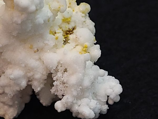 yellow Boltwoodite on Gypsum Matrix- Dongchuan Kunming Yunnan China – 17 Grams