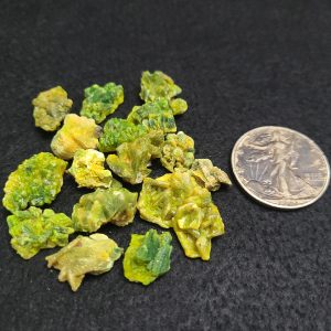 16 Autunite Specimens Weighing 30.6 Grams Total - Bulk Uranium Ore