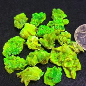 16 Autunite Specimens Weighing 30.6 Grams Total - Bulk Uranium Ore