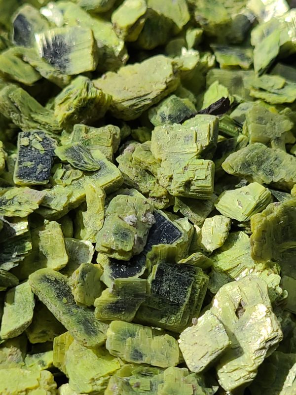 25 Grams of Autunite Flakes in a Lead Pig - Bulk Uranium Ore