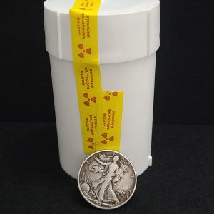 25 Grams of Autunite Flakes in a Lead Pig - Bulk Uranium Ore Daybreak Mine, USA