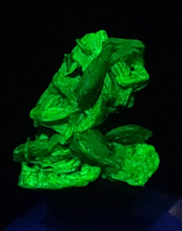 Autunite / Meta-Autunite Crystal, Stabilized- Fluorescent Uranium Ore 3.3 Grams