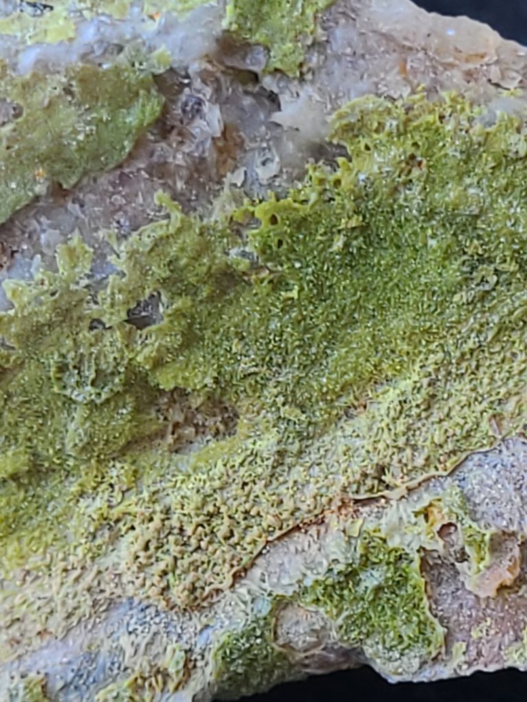Pyromorphite in Matrix With Unknown Radioisotope(s)- Loudville Mine, MA