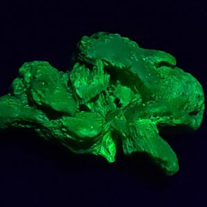 Lamellar Autunite Crystal, Fluorescent Uranium Ore, 4 Grams - China