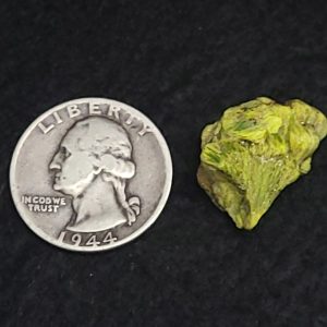 Lamellar Autunite Crystal, Fluorescent Uranium Ore, 4 Grams - China