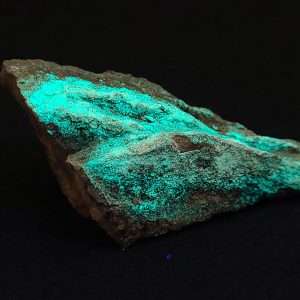 Andersonite Crystals in Matrix - D-Day Mine, USA - Fluorescent Uranium Ore