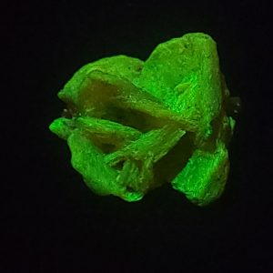 Autunite / Meta-Autunite Crystal, Stabilized- Fluorescent Uranium Ore ~ 2 Grams
